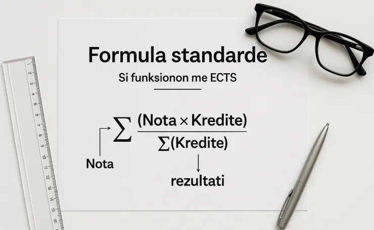 Formula zyrtare notës mesatare